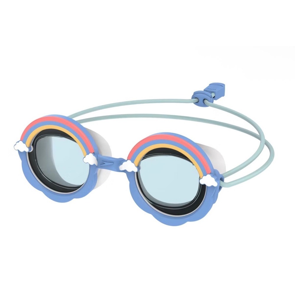 Speedo Kids Swim Goggles Sunny Vibes Pop Rainbow Ages 3-6 Anti Fog UV New